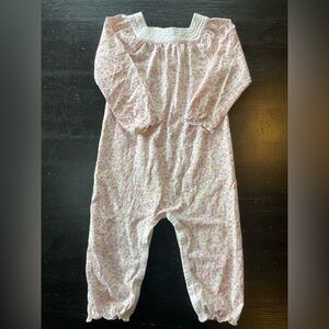 Feather Baby Floral Romper